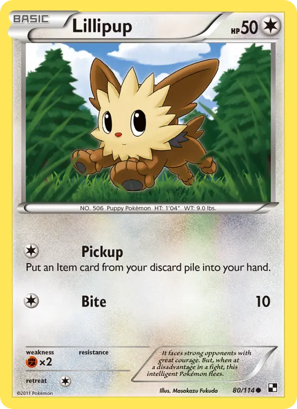Lillipup — Black & White card #80