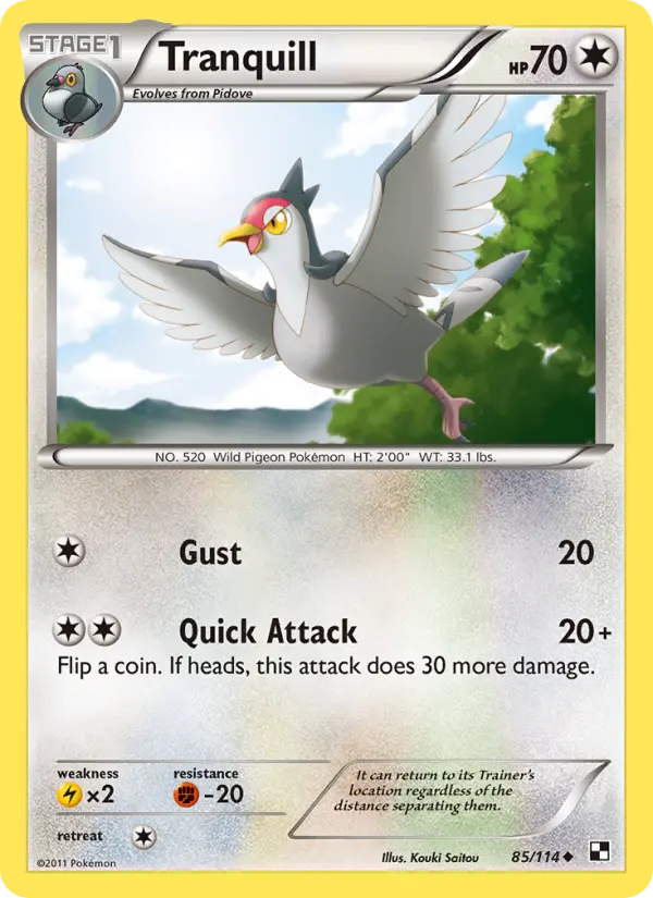Tranquill — Black & White card #85