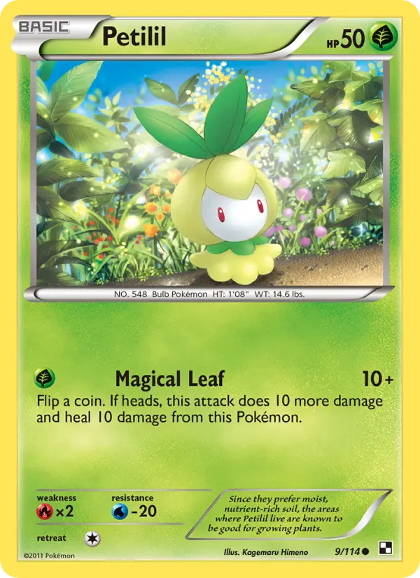 Petilil — Black & White card #9