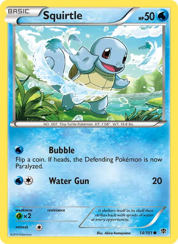Squirtle — Plasma Blast card #14