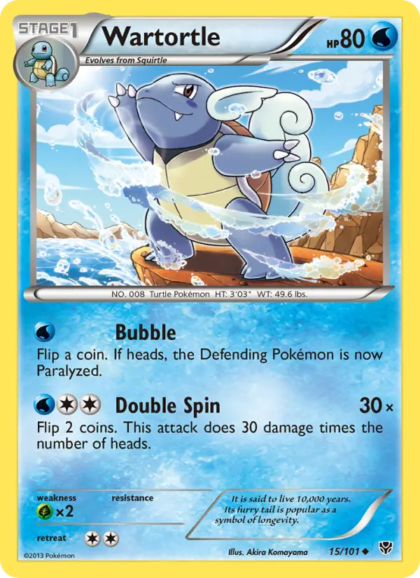 Wartortle — Plasma Blast card #15