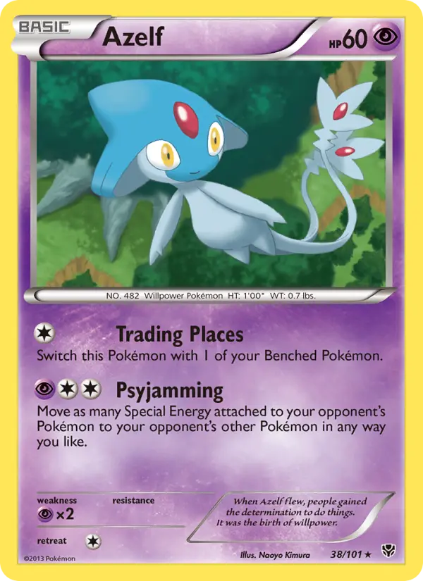 Azelf — Plasma Blast card #38