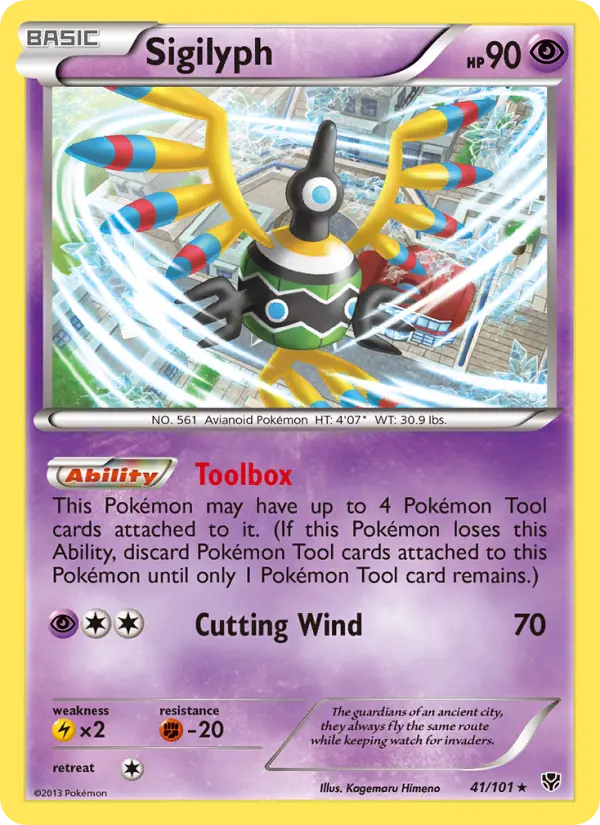 Sigilyph — Plasma Blast card #41