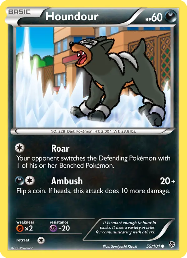 Houndour — Plasma Blast card #55
