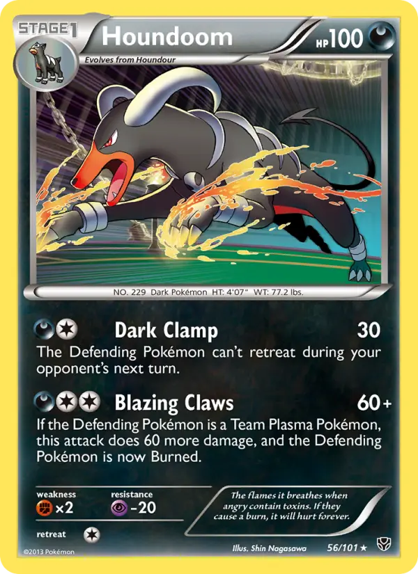 Houndoom — Plasma Blast card #56