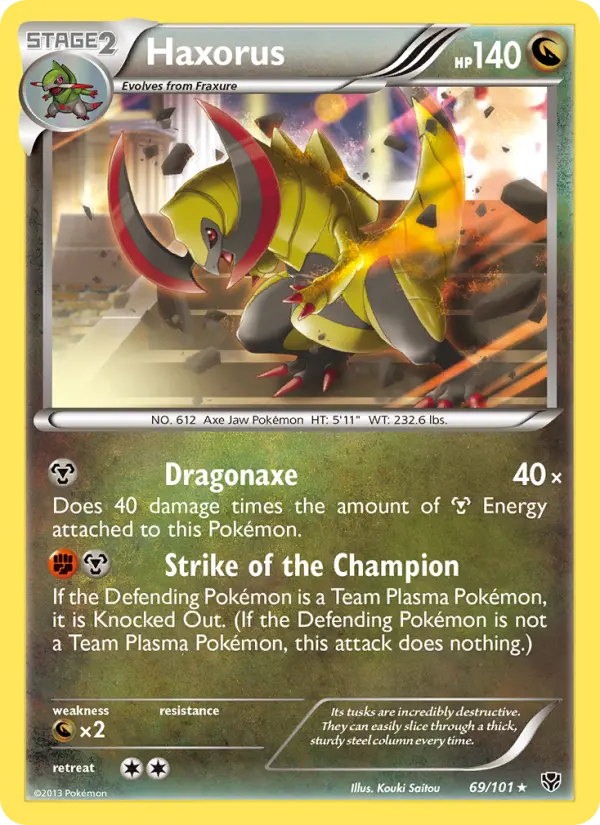 Haxorus — Plasma Blast card #69