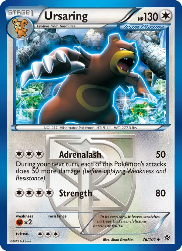 Ursaring — Plasma Blast card #76