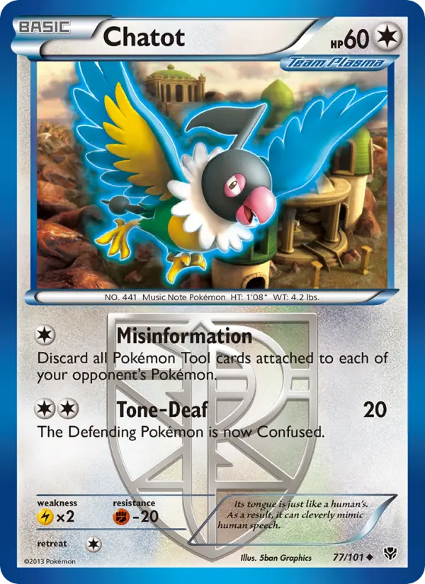 Chatot — Plasma Blast card #77
