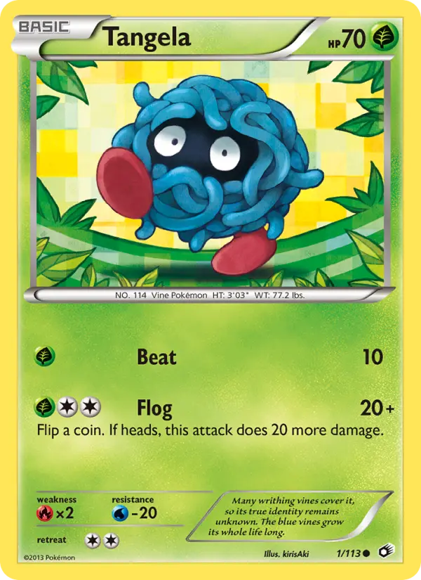 Tangela — Legendary Treasures card #1