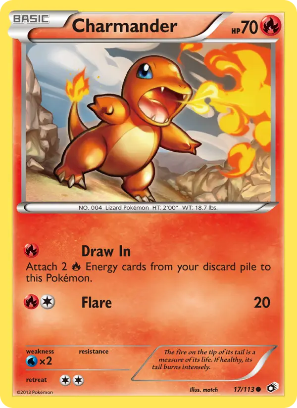 Charmander — Legendary Treasures card #17