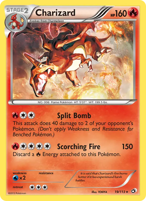 Charizard — Legendary Treasures card #19