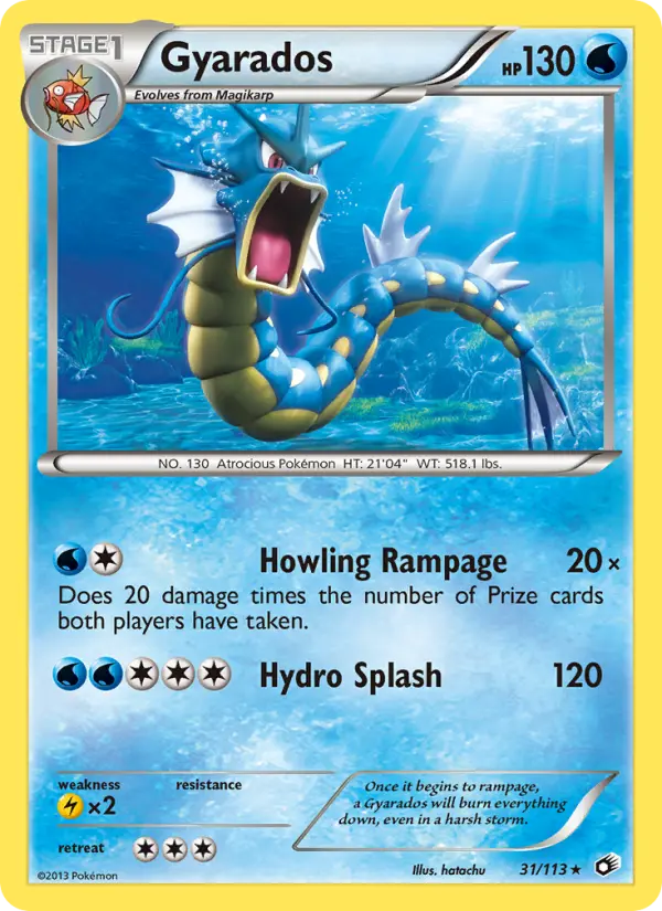 Gyarados — Legendary Treasures card #31