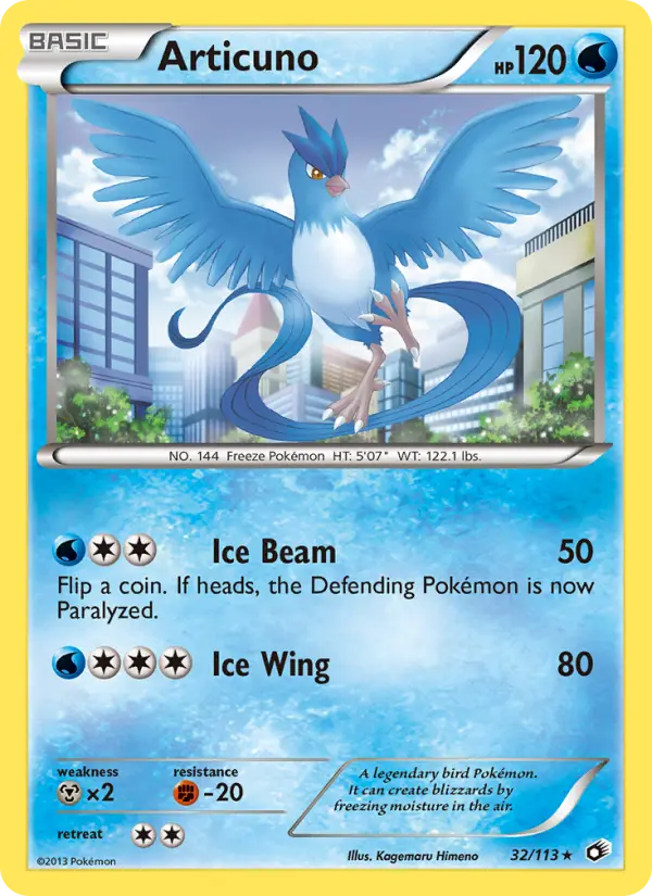 Articuno — Legendary Treasures card #32