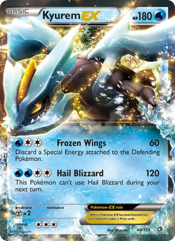 Kyurem-EX — Legendary Treasures card #44