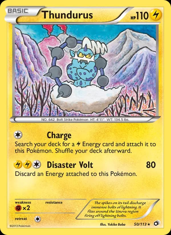 Thundurus — Legendary Treasures card #50