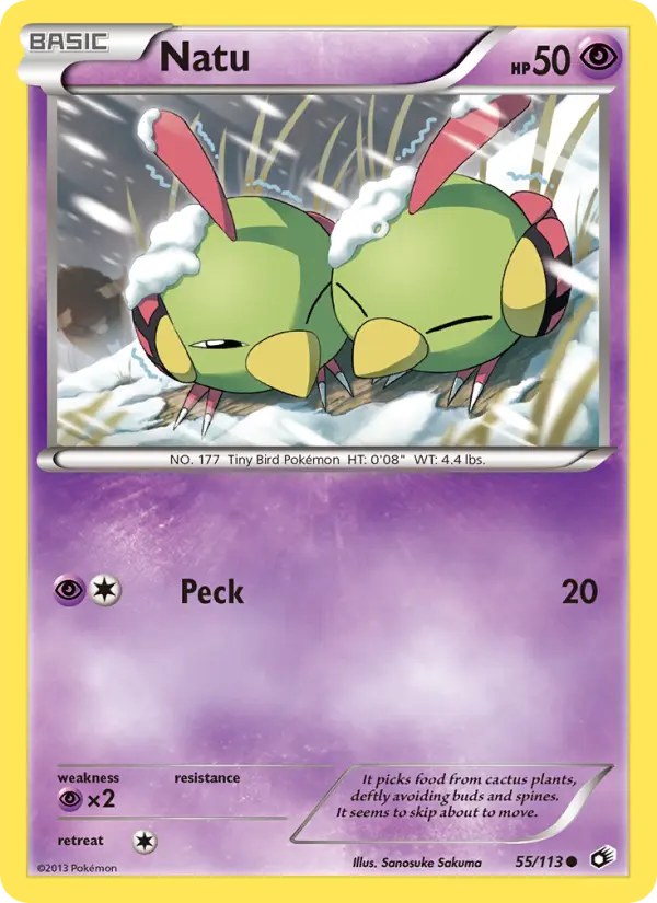Natu — Legendary Treasures card #55