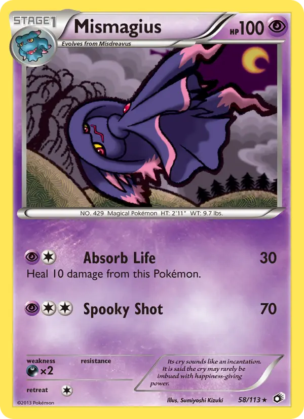 Mismagius — Legendary Treasures card #58