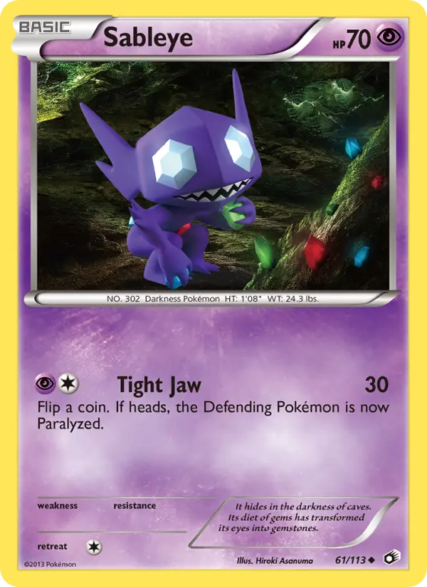 Sableye — Legendary Treasures card #61
