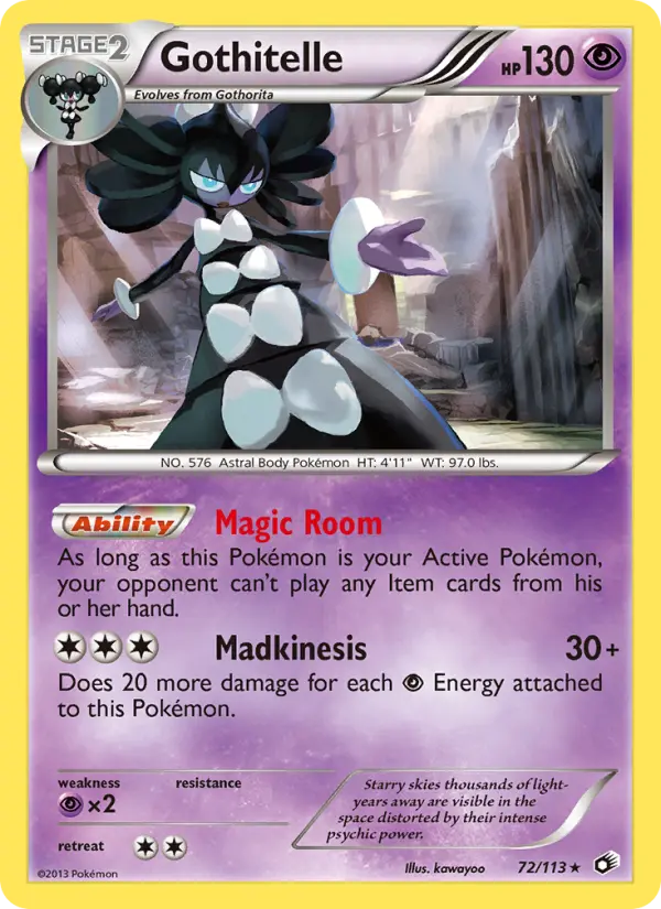 Gothitelle — Legendary Treasures card #72