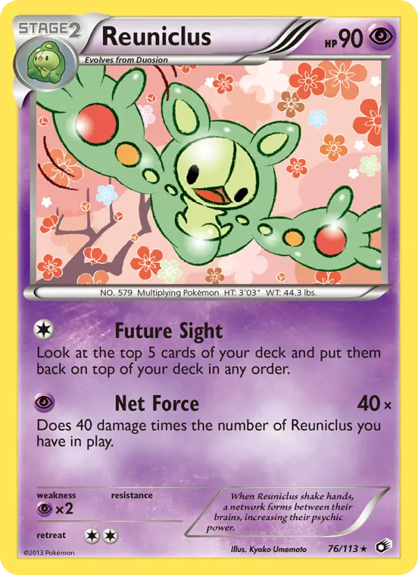 Reuniclus — Legendary Treasures card #76