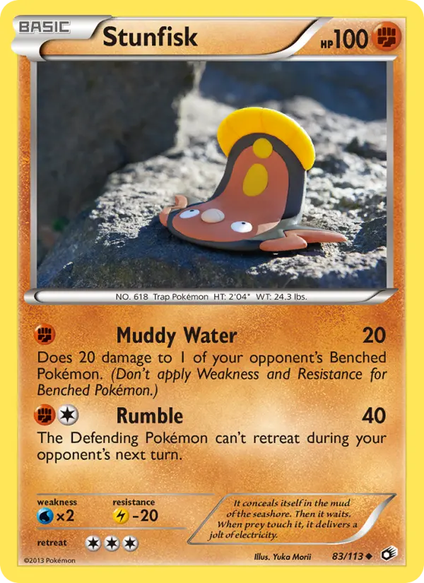 Stunfisk — Legendary Treasures card #83