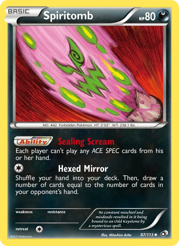 Spiritomb — Legendary Treasures card #87