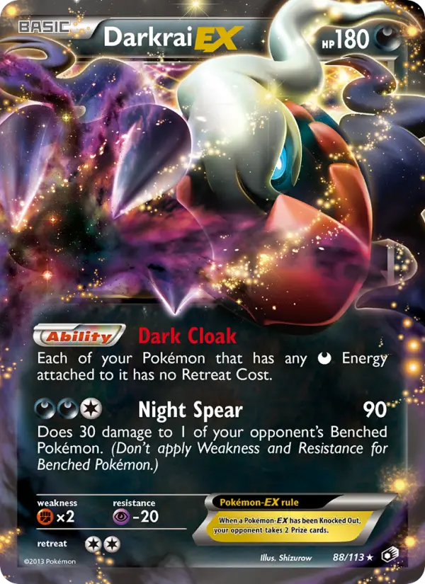 Darkrai-EX — Legendary Treasures card #88