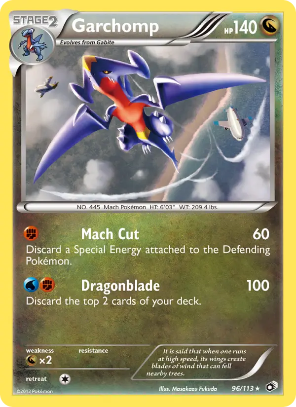 Garchomp — Legendary Treasures card #96