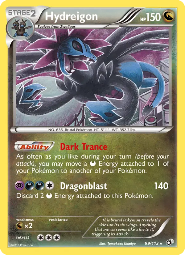 Hydreigon — Legendary Treasures card #99