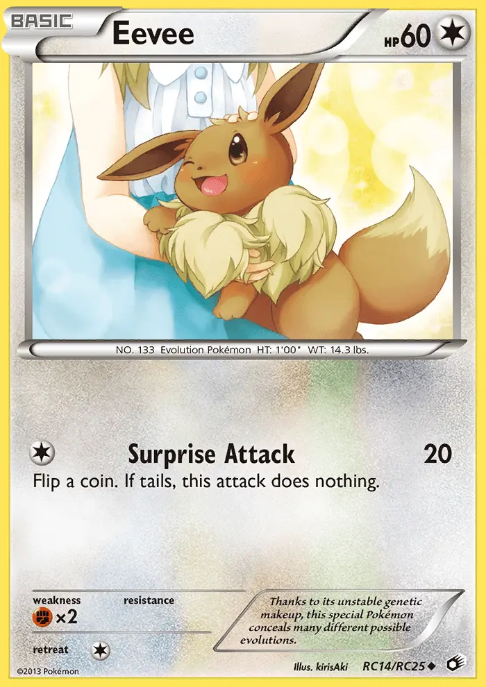 Eevee — Legendary Treasures card #RC14