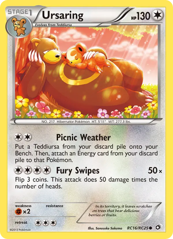 Ursaring — Legendary Treasures card #RC16