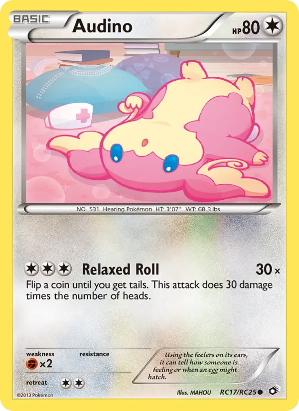 Audino — Legendary Treasures card #RC17