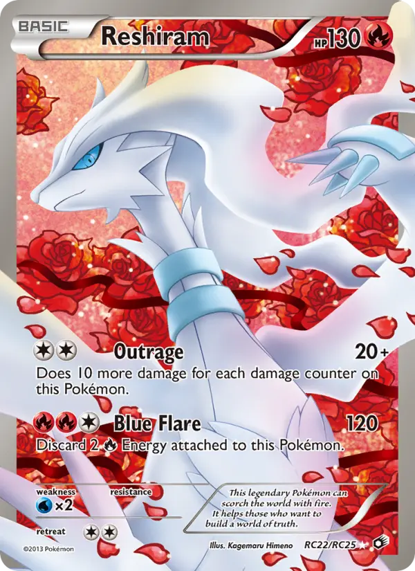 Reshiram — Legendary Treasures card #RC22