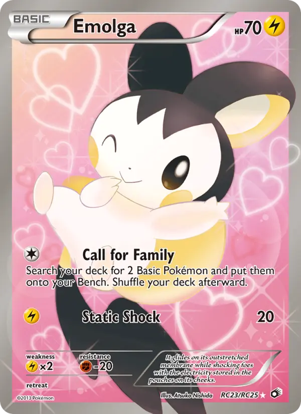 Emolga — Legendary Treasures card #RC23