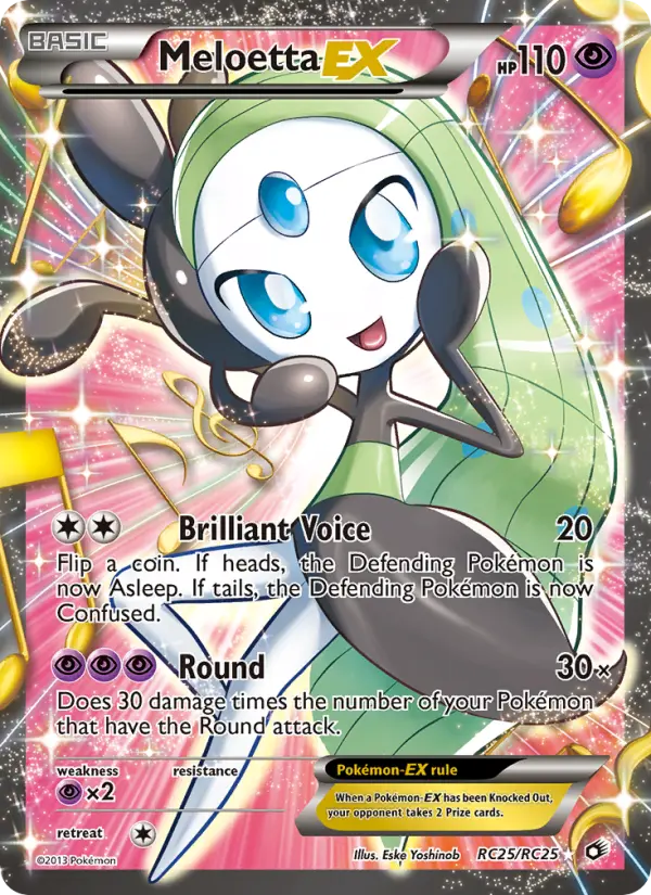 Meloetta-EX — Legendary Treasures card #RC25