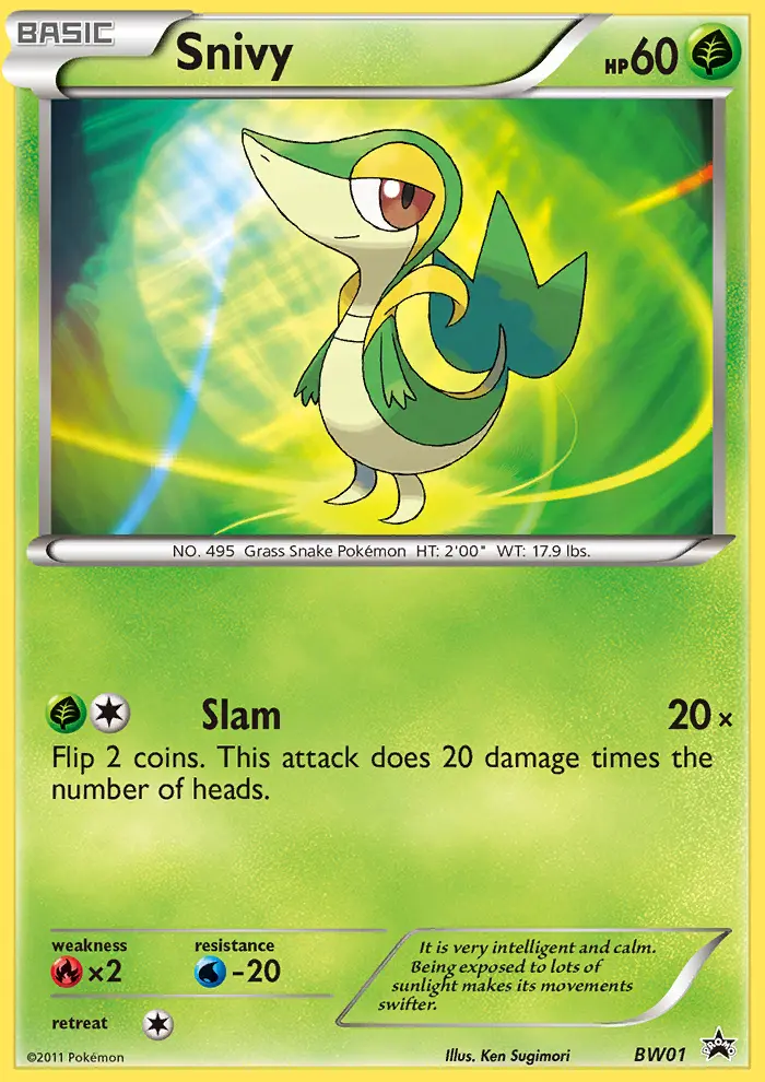 Snivy — BW Black Star Promos card #BW01