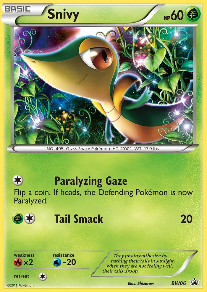 Snivy — BW Black Star Promos card #BW06
