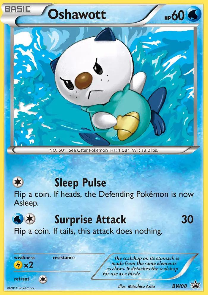 Oshawott — BW Black Star Promos card #BW08