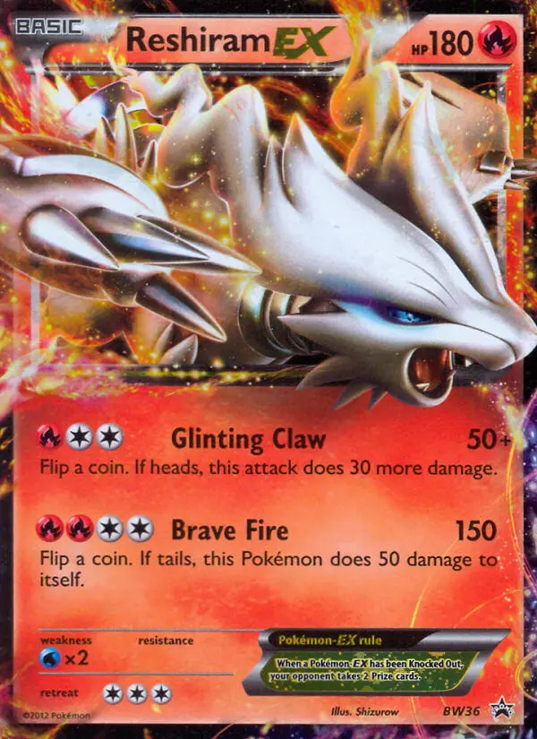 Reshiram-EX — BW Black Star Promos card #BW36