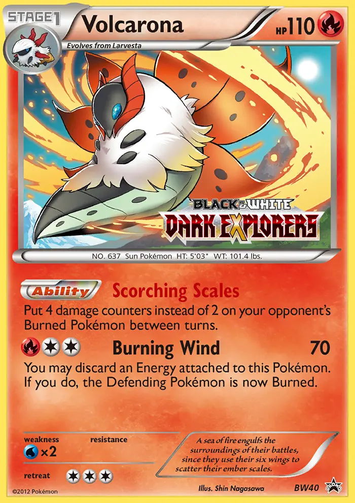 Volcarona — BW Black Star Promos card #BW40