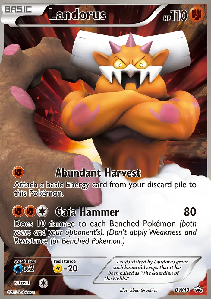Landorus — BW Black Star Promos card #BW43