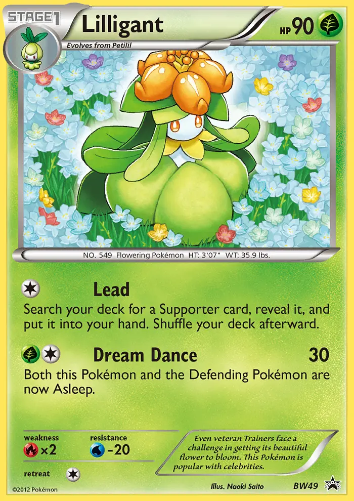 Lilligant — BW Black Star Promos card #BW49