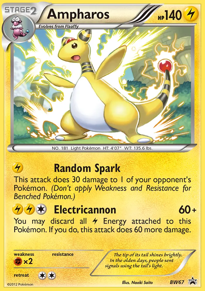 Ampharos — BW Black Star Promos card #BW67