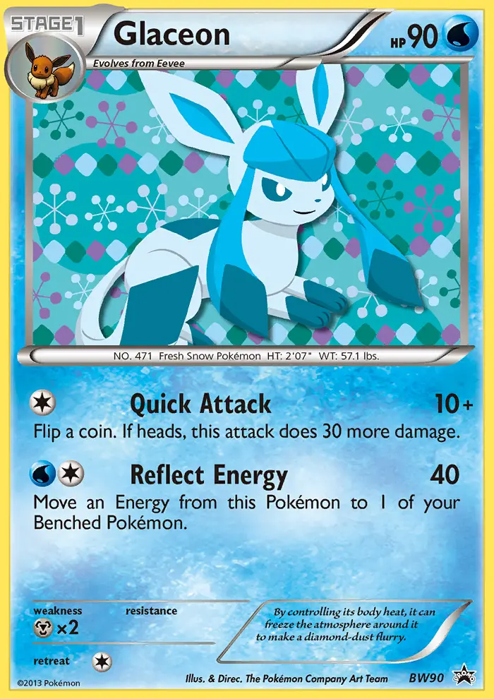 Glaceon — BW Black Star Promos card #BW90
