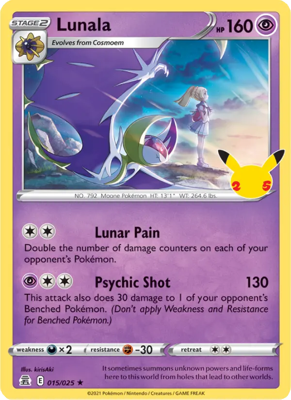 Lunala — Celebrations card #15