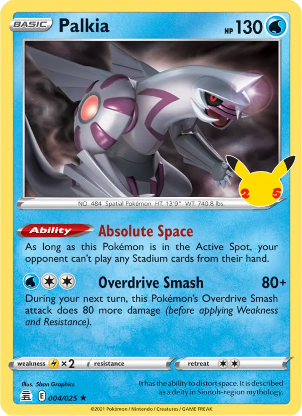 Palkia — Celebrations card #4