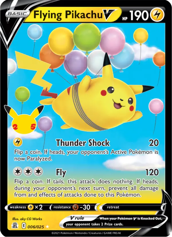 Flying Pikachu V — Celebrations card #6