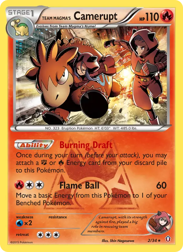 Team Magma's Camerupt — Double Crisis card #2