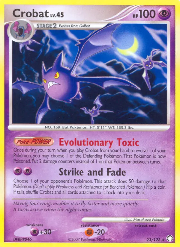 Crobat — Mysterious Treasures card #23