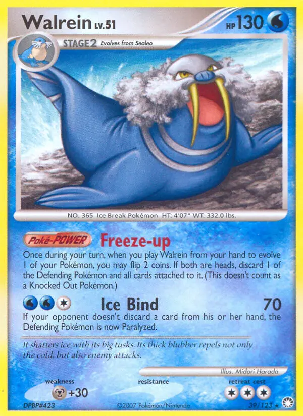 Walrein — Mysterious Treasures card #39